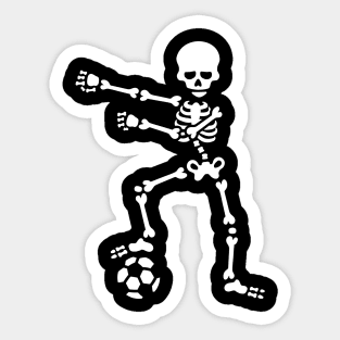 Football soccer the floss dance flossing skeleton Sticker